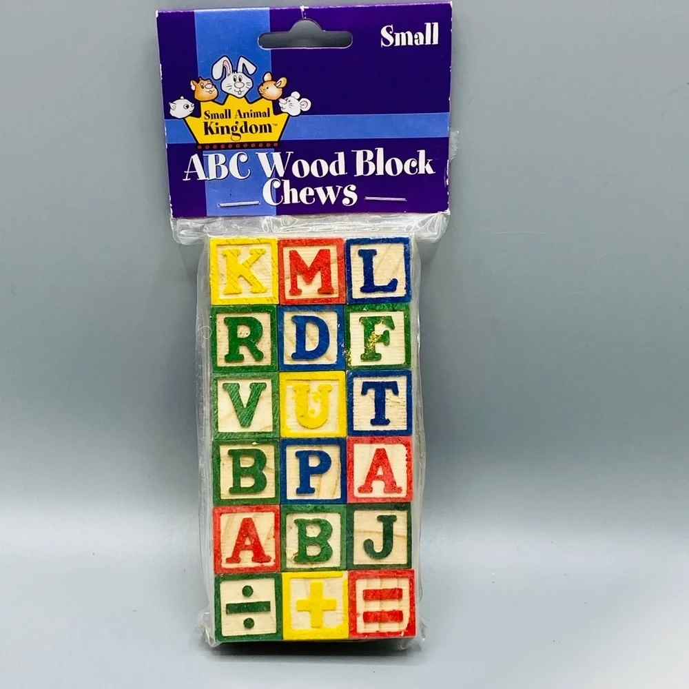Small Animal Kingdom ABC Pet Wood Chew Blocks